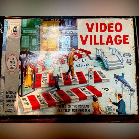 Vintage 1960 Milton Bradley Video Village Board Game W/ Box - Picture 2 of 8